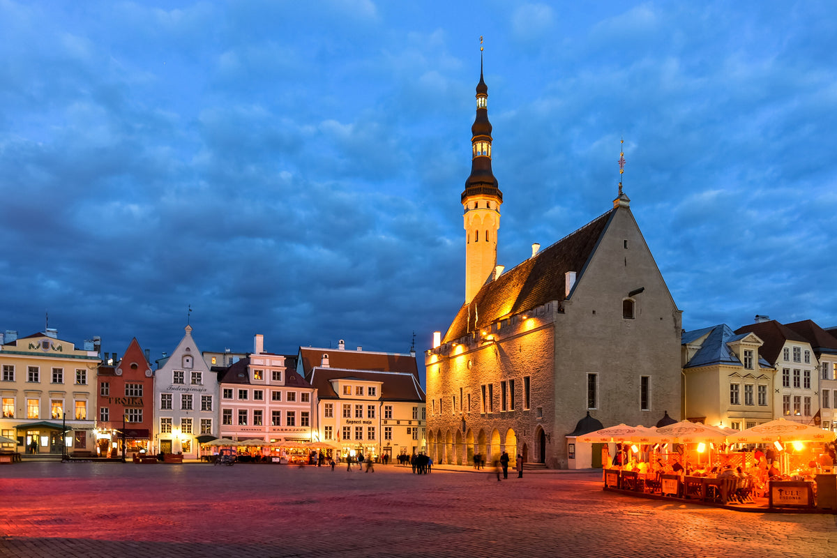 Tallinn engraved city travel ring