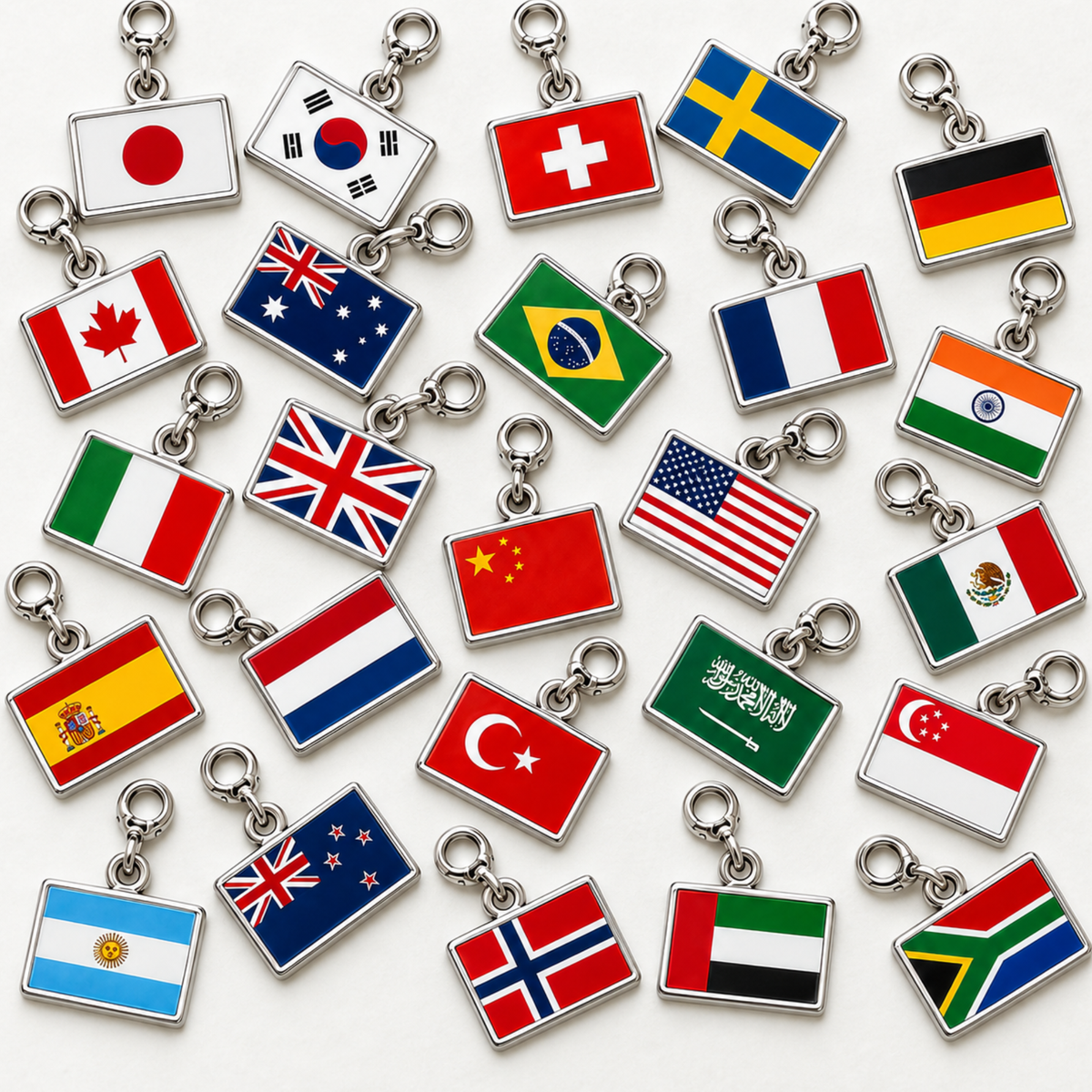 Original Travel Keyring – Country Flags