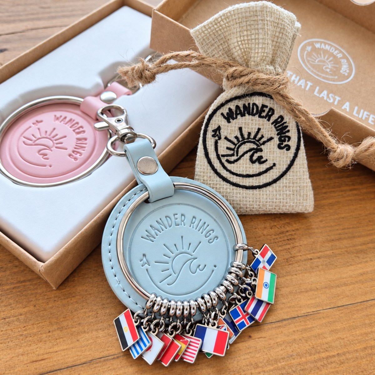 Original Travel Keyring – Country Flags