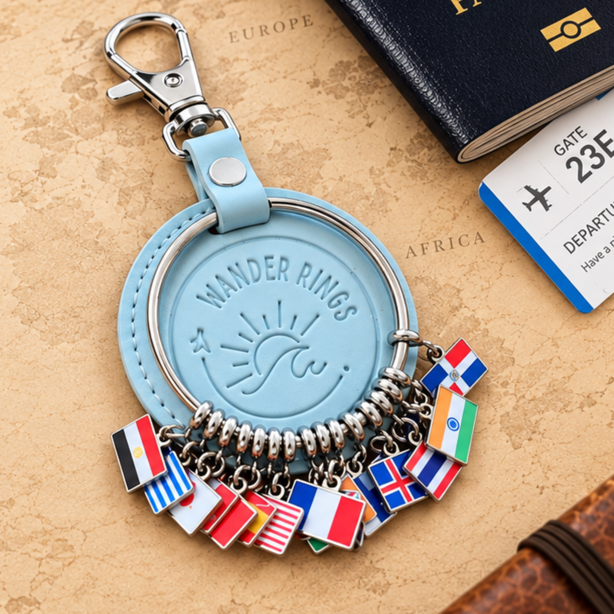 Original Travel Keyring – Country Flags